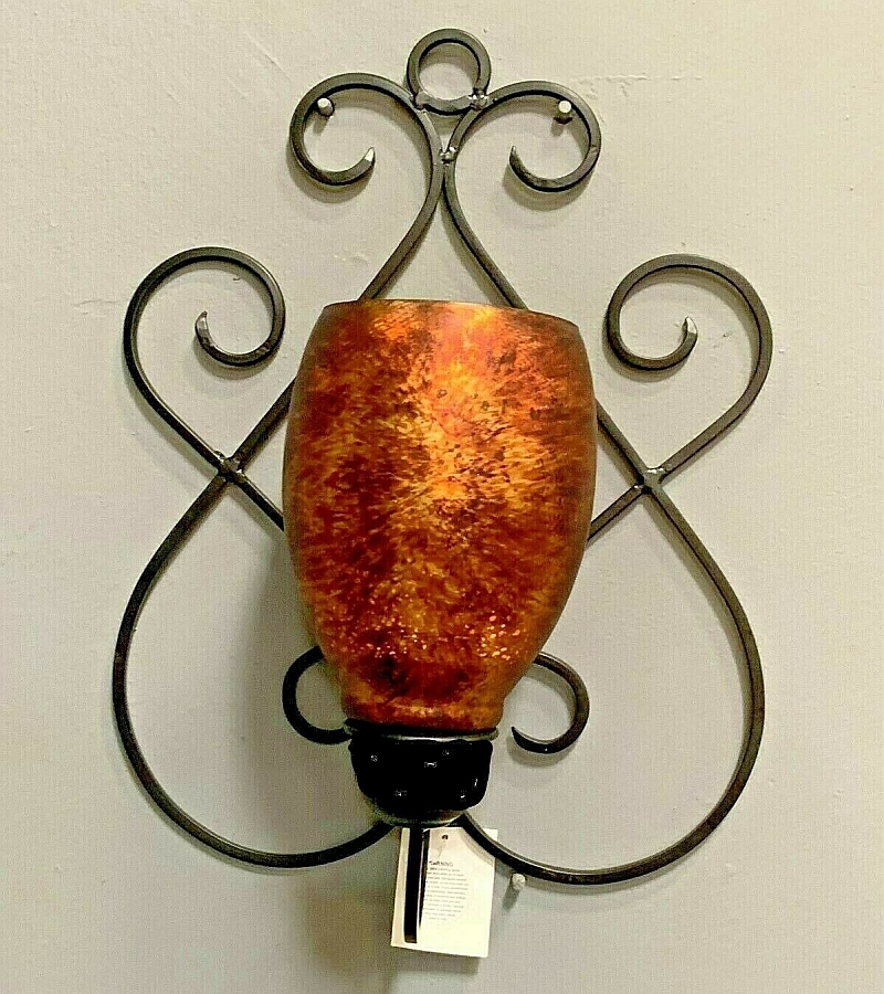 Metal Wall Mountable Sconce Candle Holder from Globedecor