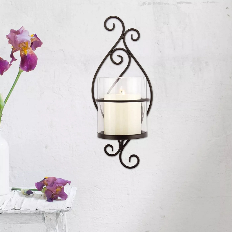 Stonebriar Wall Sconce Pillar Candle Holder