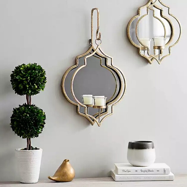 Magic Mirrors Wall Candle Holders