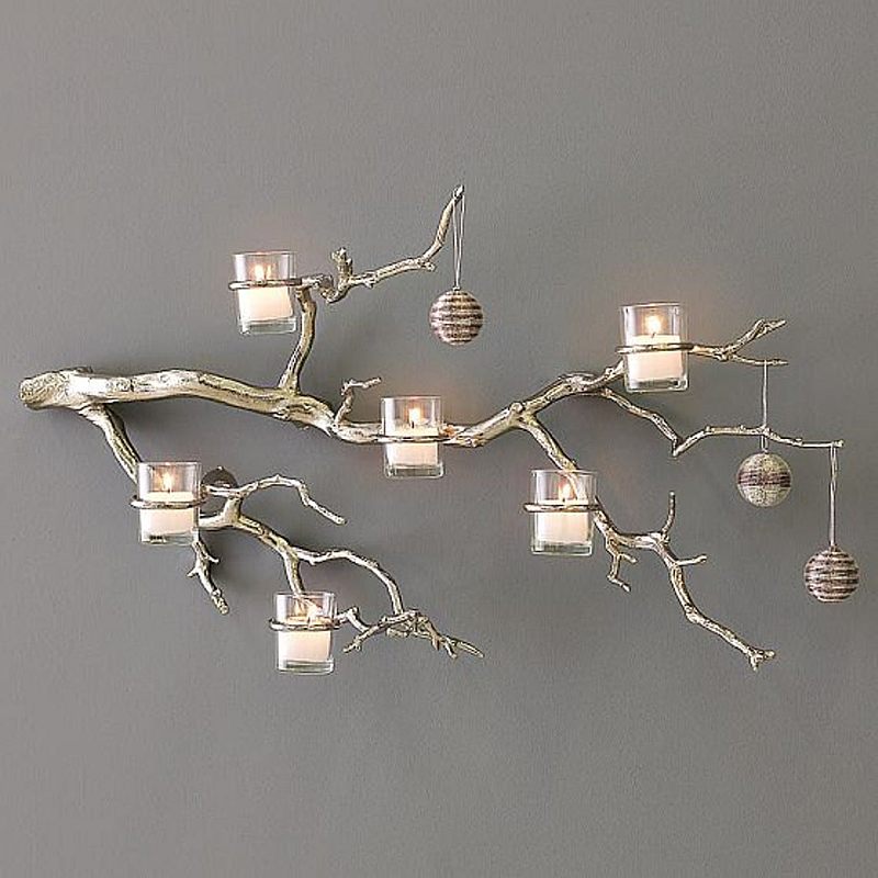 Tree Branch Wall Candle Holder
