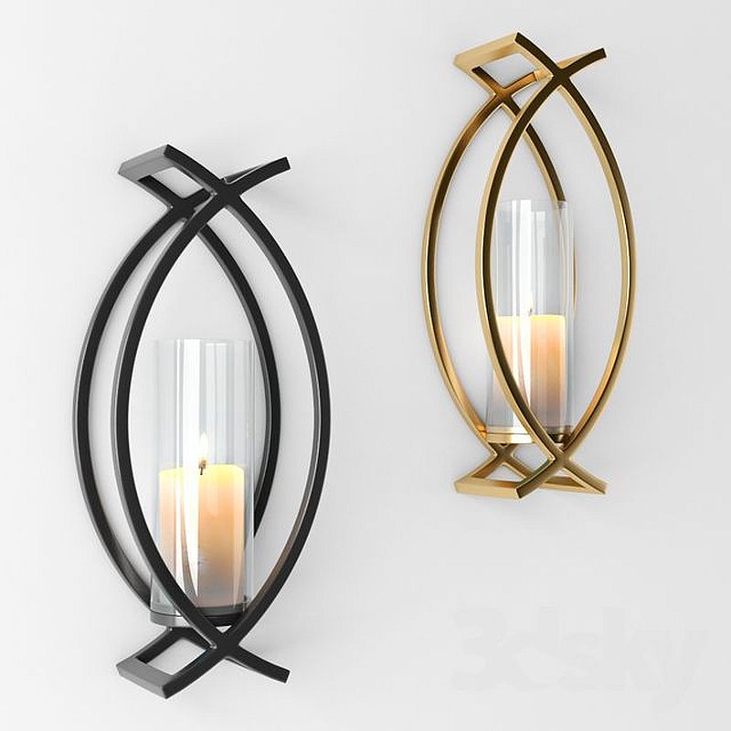 fancy wall candle holder