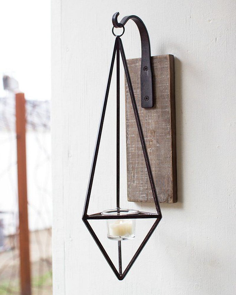 farmhouse wall candle holder