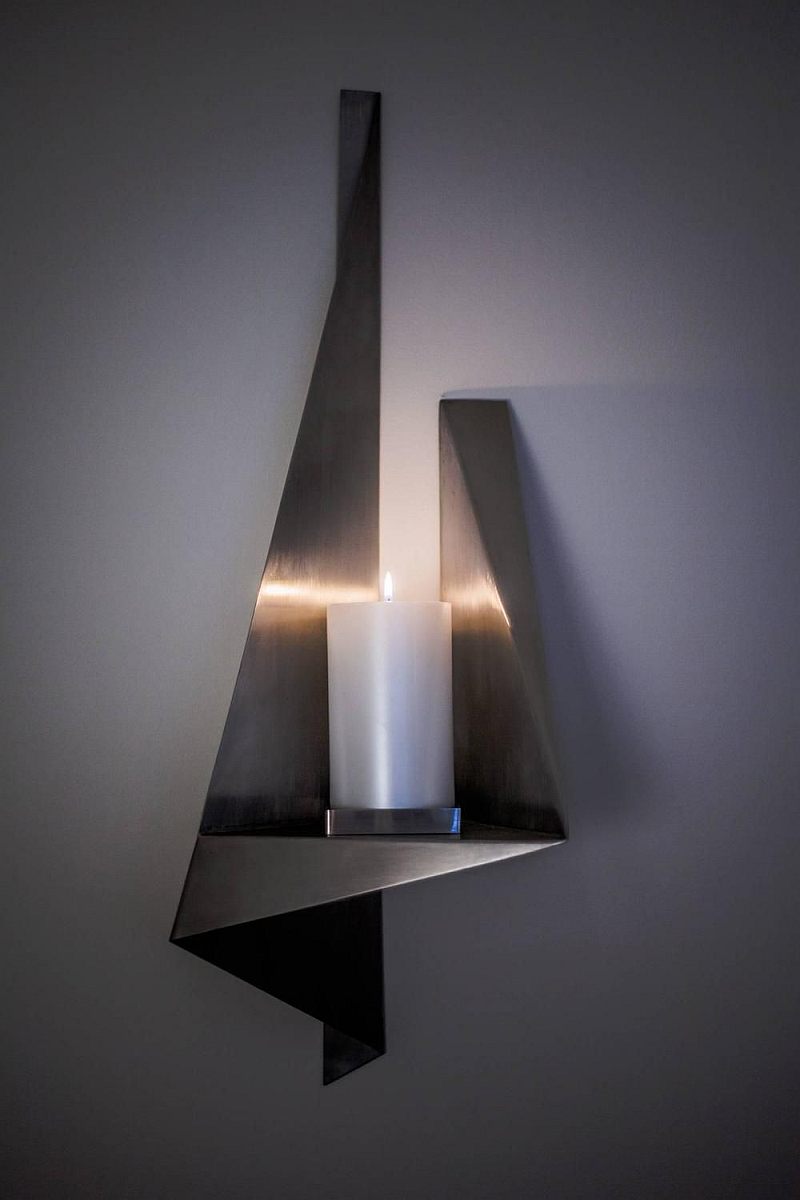 metal contemporary wall sconce