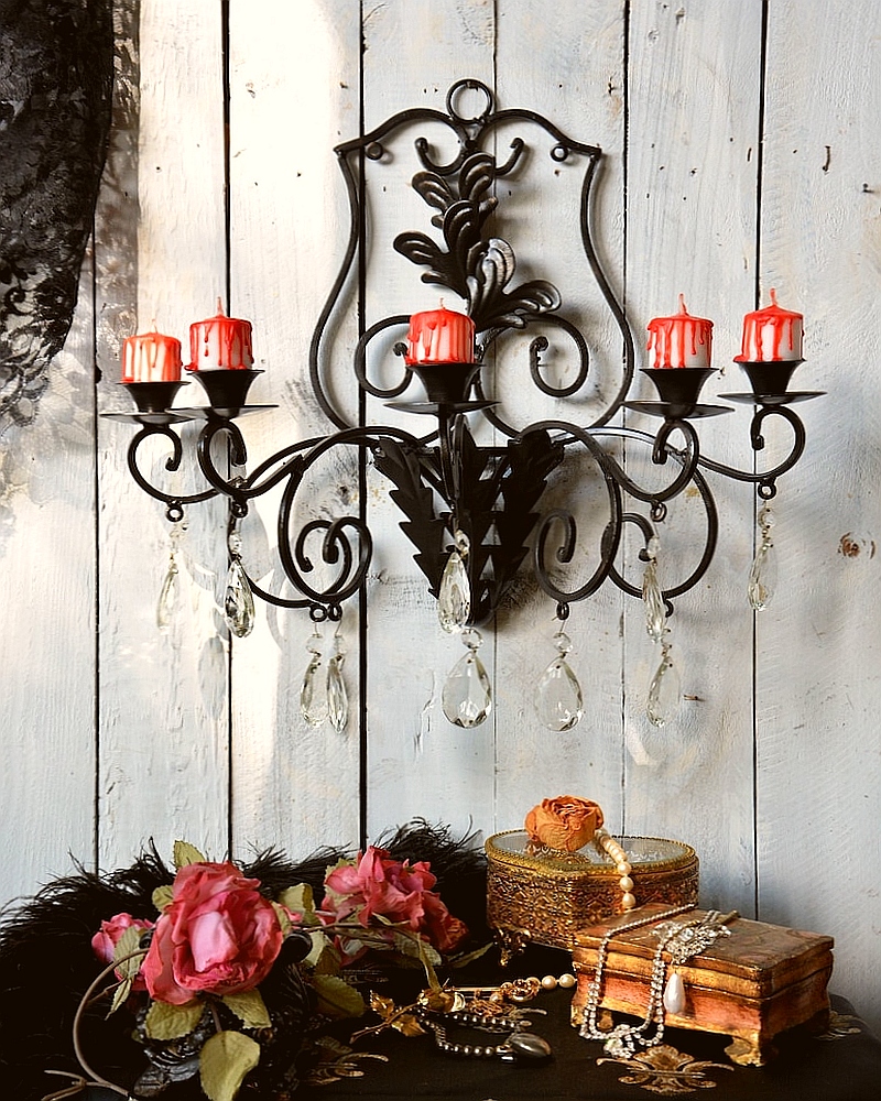 where to put candle sconces in house