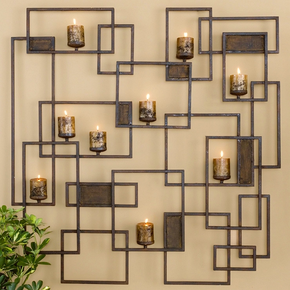 wall candle holders modern 