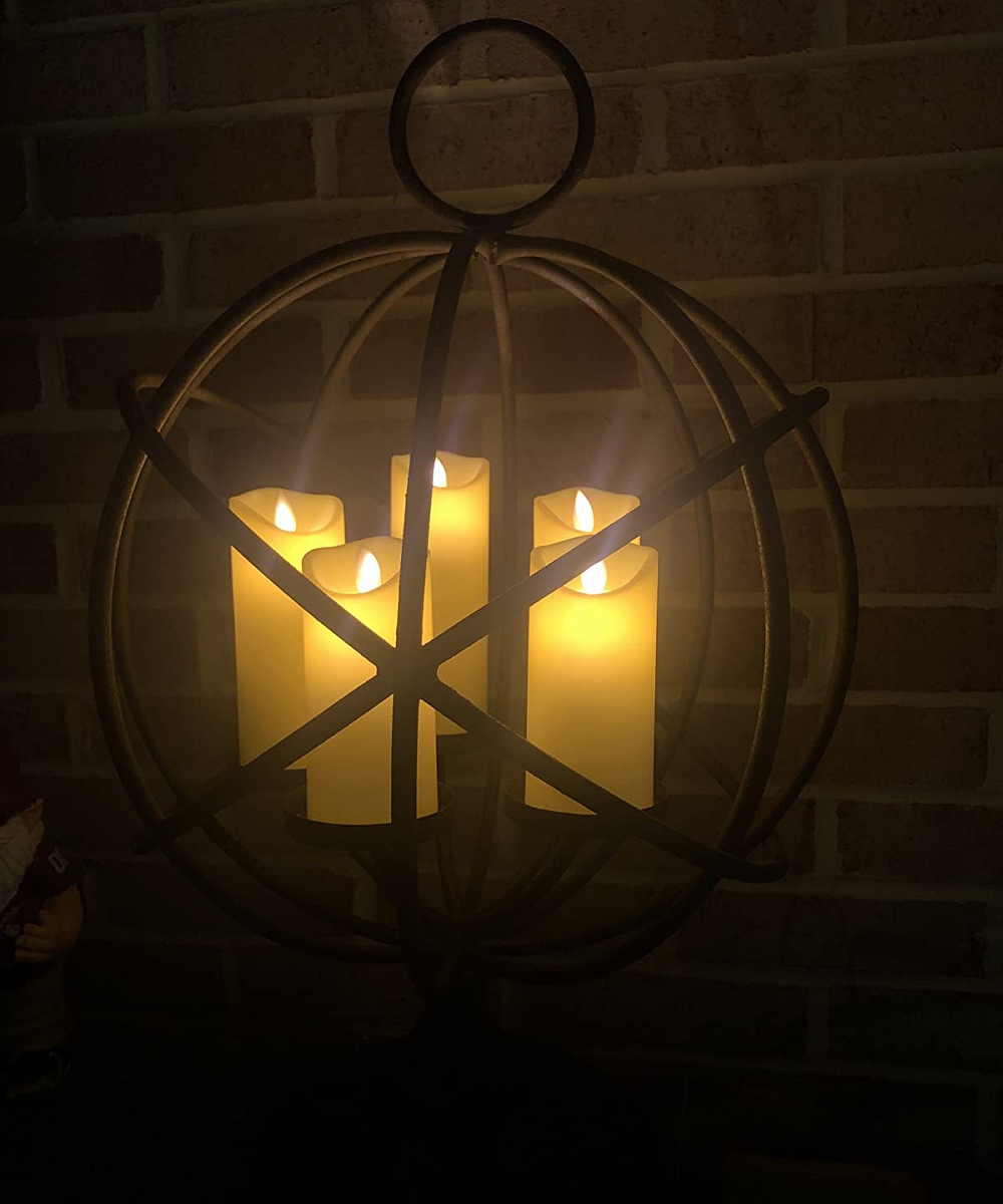 metal industrial candle holder