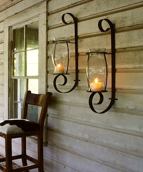 porch Wall Candle Holders