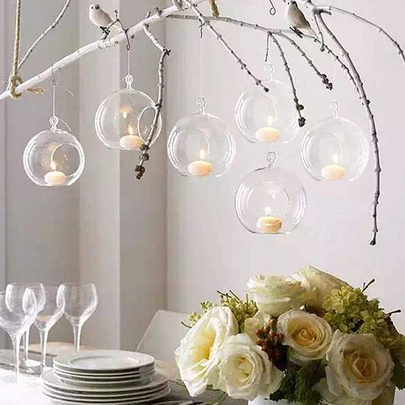 Hanging Glass Terrarium Candle Holders