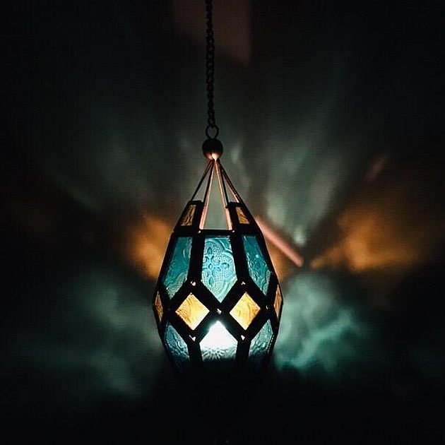 Moroccan Wall Hanging Glass Tea Light Candle Sconces