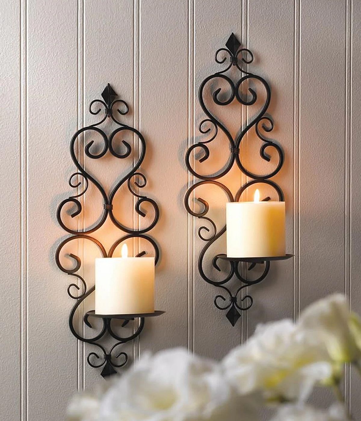 Black Metal Wall Sconces