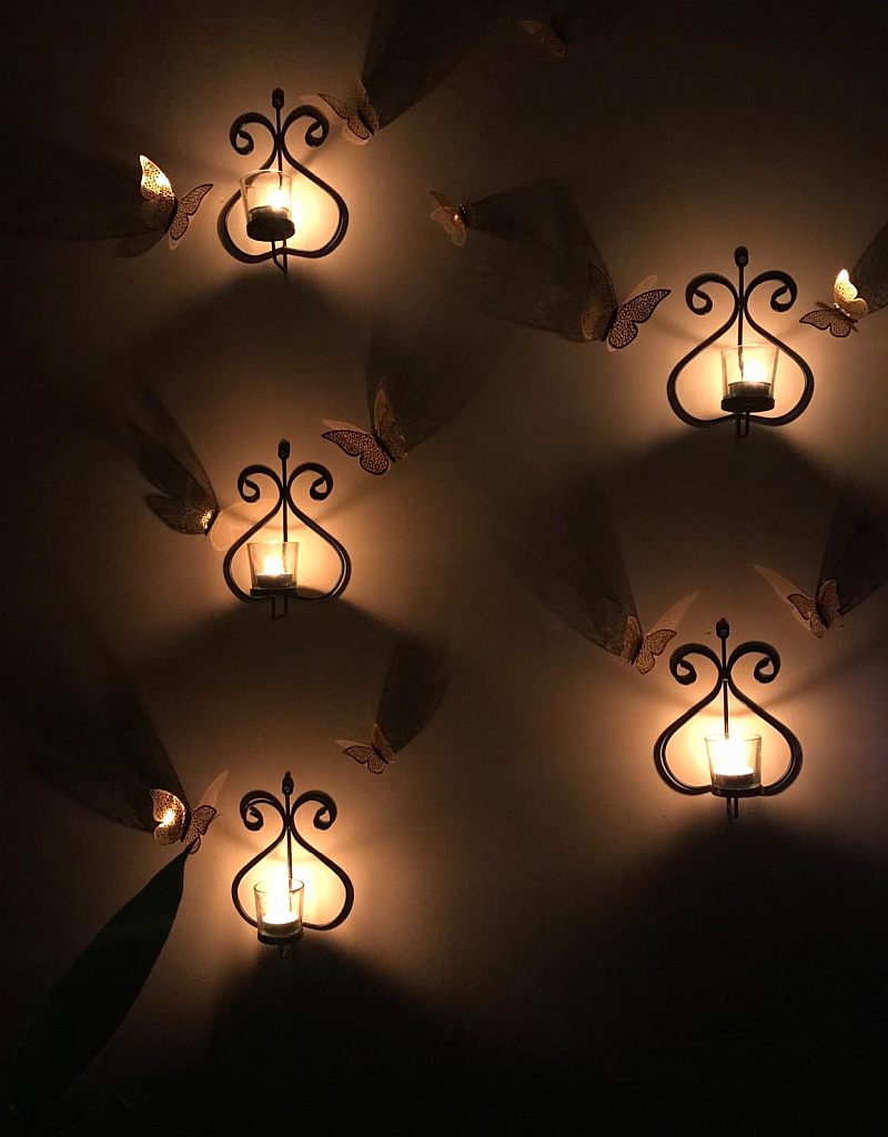 Clean Wall Candle Holders