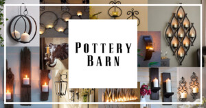 pottery barn wall candle holders