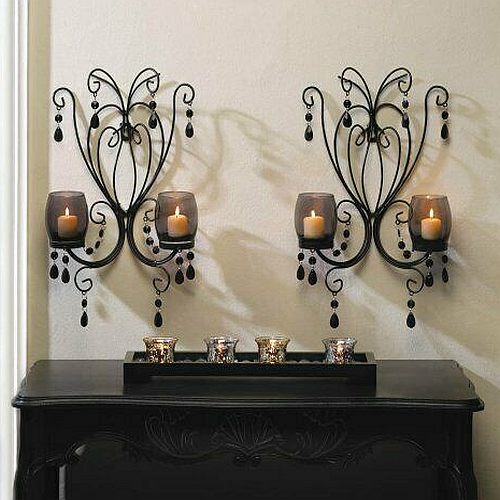 vintage wrought iron wall sconce chandelier