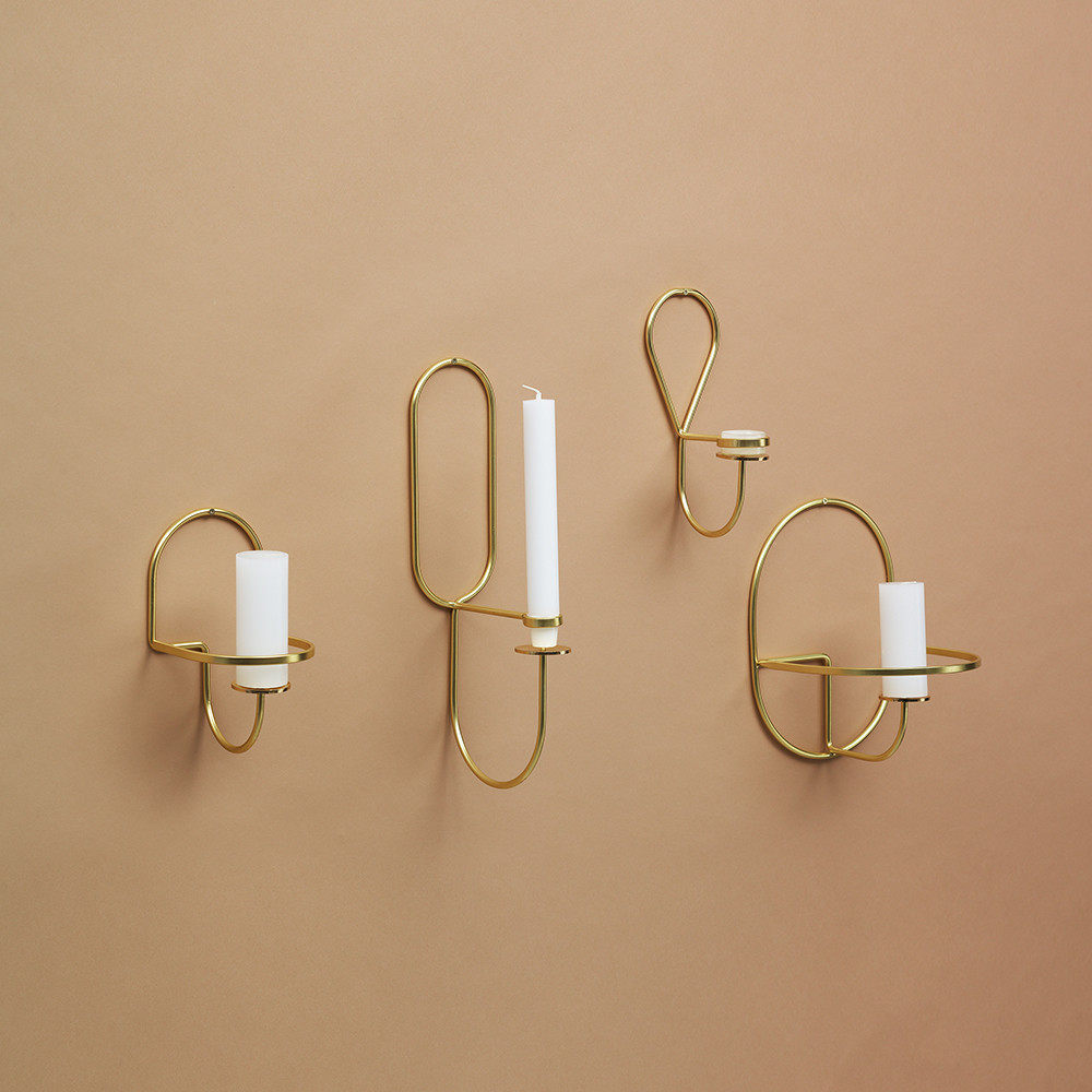 Gold Wall Candle Holders