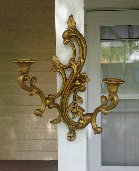 Gold Wall Candle Holders
