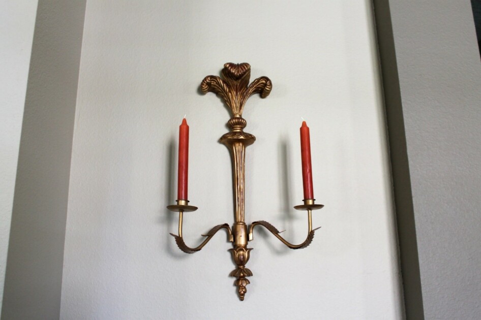 Vintage Gold Wall Sconce