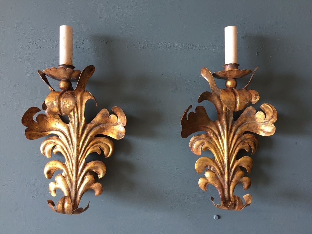 Vintage Antique French Wall Sconces
